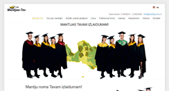 Desktop Screenshot of mantijas-tev.lv